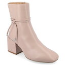 ジャーニーコレクション レディース ブーツ シューズ Women's Beverley Block Heel Booties Blush