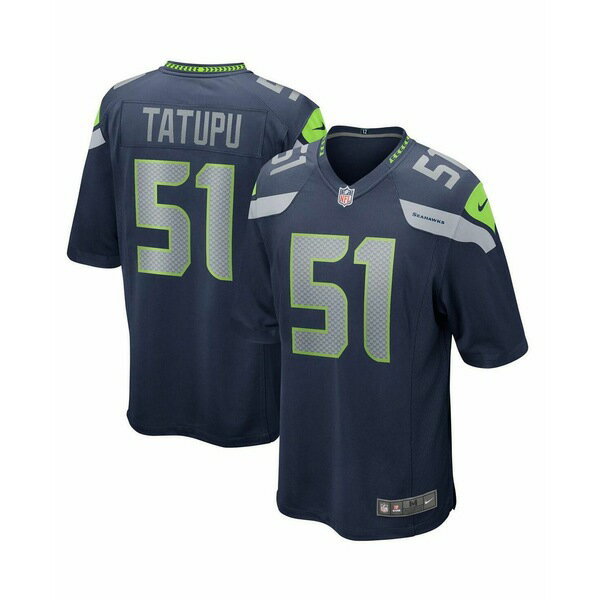 ナイキ メンズ シャツ トップス Men's Lofa Tatupu College Navy Seattle Seahawks Game Retired Player Jersey College Navy