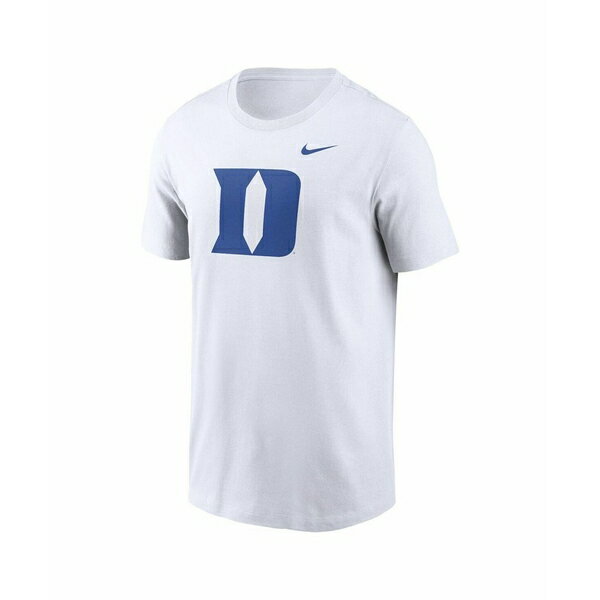 ナイキ メンズ シャツ トップス Men's Duke Blue Devils Primetime Evergreen Logo T-Shirt White