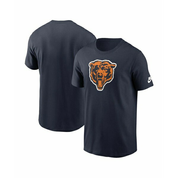 ナイキ メンズ シャツ トップス Men's Navy Chicago Bears Rewind Logo Essential T-Shirt Navy