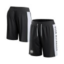 ファナティクス メンズ カジュアルパンツ ボトムス Men's Black Brooklyn Nets Referee Iconic Mesh Shorts Black(4)