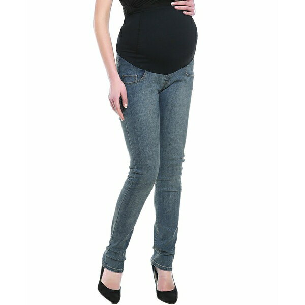 キミ アンド カイ レディース デニムパンツ ボトムス Maternity Frankie Stretch Straight Leg Denim Jeans Medium indigo