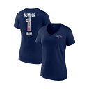 ファナティクス レディース Tシャツ トップス Women's Navy New England Patriots Team Mother's Day V-Neck T-shirt Navy(4)