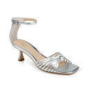 ジュウェルダグレイミシュカ レディース サンダル シューズ Women's Silvia Square Toe Dress Sandals Silver Metallic Leather(4)