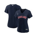 ナイキ レディース カットソー トップス Women's Navy Cleveland Guardians Alternate Official Replica Jersey Navy(4)