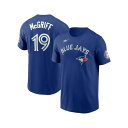 ナイキ メンズ シャツ トップス Men's Fred McGriff Royal Toronto Blue Jays Name and Number Hall of Fame T-shirt Royal(4)