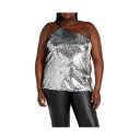 シティーシック レディース カットソー トップス Women's Ansley Top Silver(4)