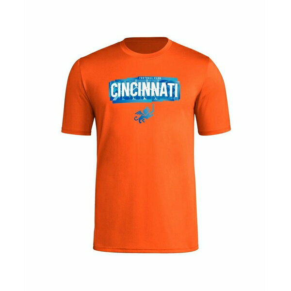 アディダス メンズ シャツ トップス Men's Orange FC Cincinnati Local Pop AEROREADY T-shirt Orange