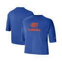 ナイキ レディース Tシャツ トップス Women's Royal Florida Gators Crop Performance T-shirt Royal(4)
