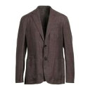 【送料無料】 ゼニア メンズ ジャケット&ブルゾン アウター Blazers Brown