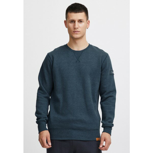ソリッド メンズ パーカー・スウェットシャツ アウター SDTRIP O-NECK - Sweatshirt - blue