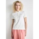 ガント レディース ポロシャツ トップス SLIM SHEILD CAP SLEEVE - Polo shirt - white
