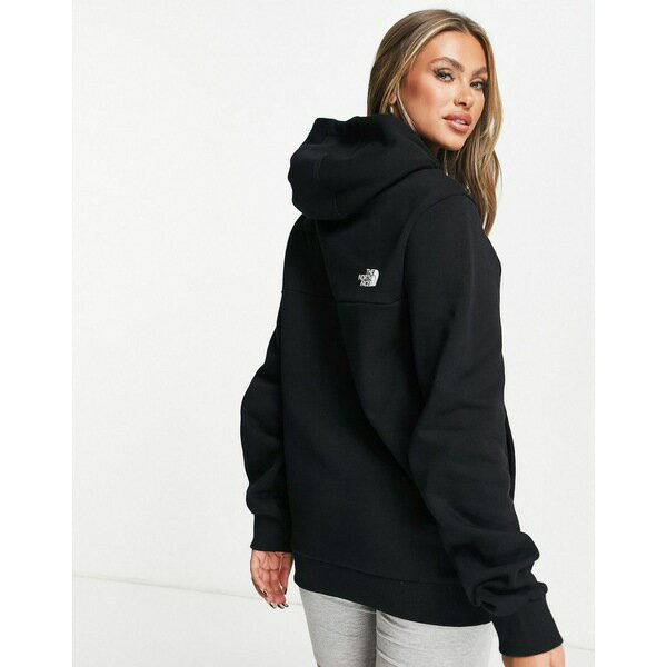 ノースフェイス レディース パーカー・スウェットシャツ アウター The North Face Fine Alpine hoodie in black TNF black