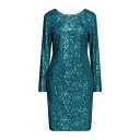 【送料無料】 ル ストレーゲ レディース ワンピース トップス Mini dresses Turquoise