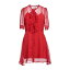 【送料無料】 マリウッチャ レディース ワンピース トップス Mini dresses Red