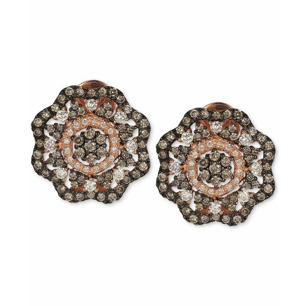 ルヴァン レディース ピアス＆イヤリング アクセサリー Red Carpet® Diamond Flower Stud Earrings (1-5/8 ct. t.w.) in 14k Rose Gold Rose Gold