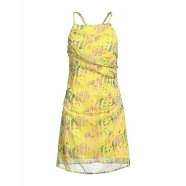 【送料無料】 シルビアンヒーチ レディース ワンピース トップス Mini dresses Yellow
