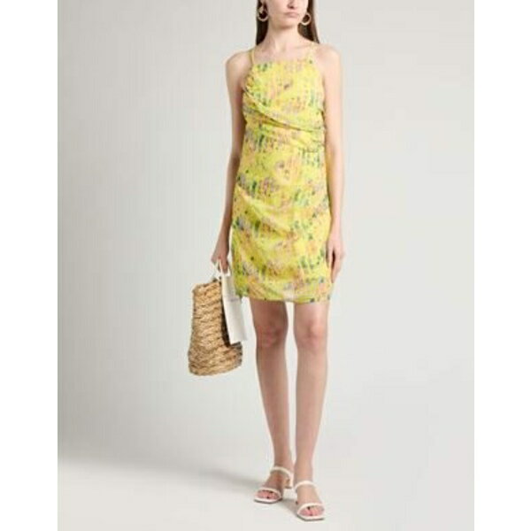 【送料無料】 シルビアンヒーチ レディース ワンピース トップス Mini dresses Yellow