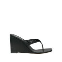 【送料無料】 パリテキサス レディース サンダル シューズ Thong sandals Black