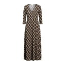 yz V fB[X s[X gbvX Midi dresses Dark brown