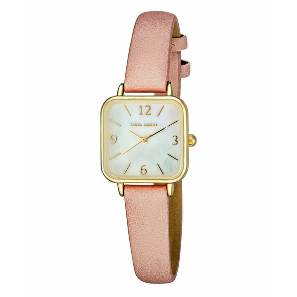ローラアシュレイ レディース 腕時計 アクセサリー Women's Pink Polyurethane Strap Watch 24mm Pink
