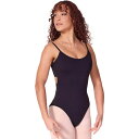 カペジオ レディース カットソー トップス Soft Elegance Camisole Leotard with Twist Back Black