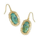 ケンドラスコット レディース ピアス&イヤリング アクセサリー Gold-Tone Dani Figaro Frame Drop Earrings Deep Aqua Illusion
