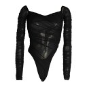 【送料無料】 マグラー レディース Tシャツ トップス Bodysuits Black|詳細画像