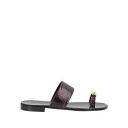 【送料無料】 ジュゼッペザノッティ メンズ サンダル シューズ Thong sandals Purple