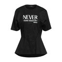 【送料無料】 ヴェルサーチ レディース Tシャツ トップス T-shirts Black