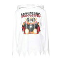 【送料無料】 モスキーノ レディース パーカー・スウェットシャツ アウター Sweatshirts White