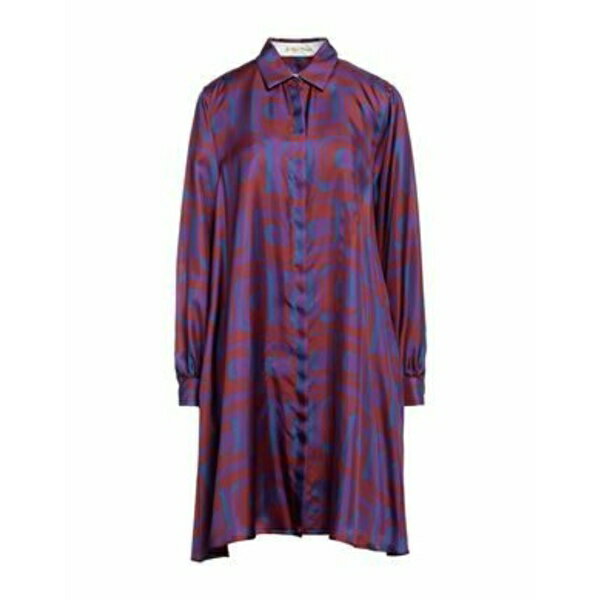 【送料無料】 サルテペッテゴーレ レディース ワンピース トップス Mini dresses Purple