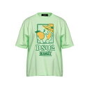 【送料無料】 ディースクエアード レディース カットソー トップス T-shirts Green
