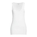 【送料無料】 ジェームス パース レディース カットソー トップス Tank tops White