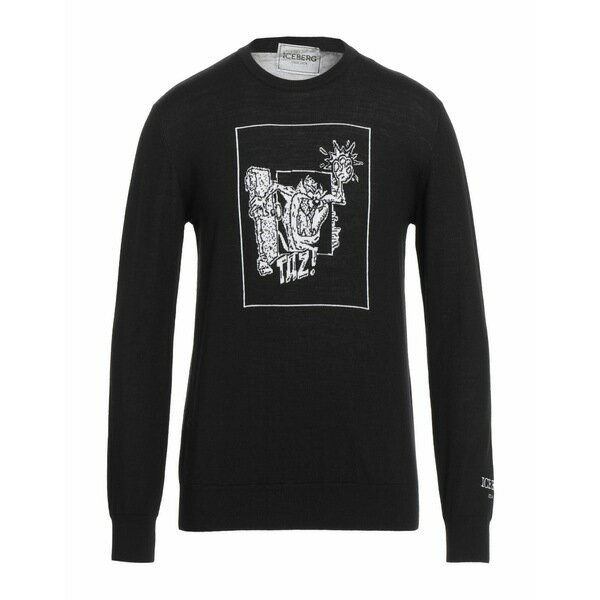 【送料無料】 アイスバーグ メンズ ニット&セーター アウター Sweaters Black(4)
