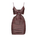 HAVEONE ハブワン ワンピース トップス レディース Short dresses Burgundy