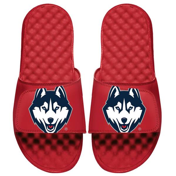 アイスライド メンズ サンダル シューズ UConn Huskies ISlide Unisex Oversized Logo Slide Sandals Red
