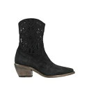 【送料無料】 ファウジアン ジュネス レディース ブーツ シューズ Ankle boots Black