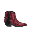 【送料無料】 ゲス レディース ブーツ シューズ Ankle boots Red