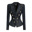 【送料無料】 バルマン レディース ジャケット&ブルゾン アウター Blazers Blue