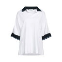 【送料無料】 グランサッソ レディース ポロシャツ トップス Polo shirts White