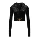 【送料無料】 ヴェルサーチ レディース カットソー トップス Tops Black