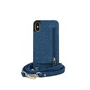 w P[X Y z ANZT[ Crossbody X or XS IPhone Case with Strap Wallet Bleached Denim