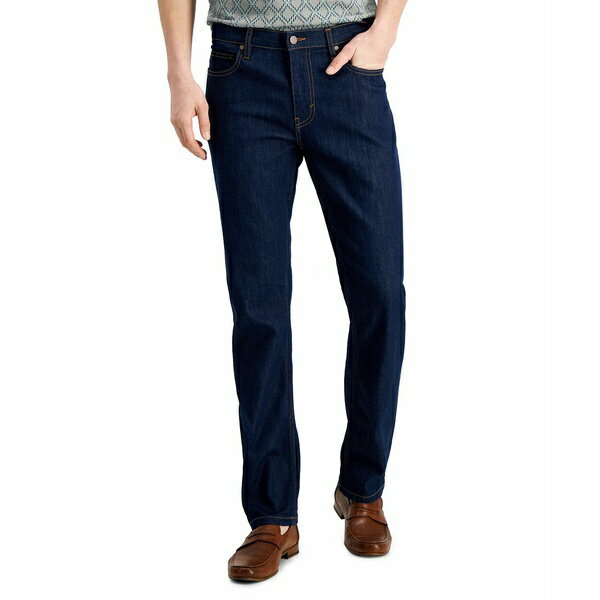 アルファニ メンズ デニムパンツ ボトムス Men's David-Rinse Straight Fit Stretch Jeans, Created for Macy's David Rinse