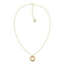 トミー ヒルフィガー レディース ネックレス・チョーカー・ペンダントトップ アクセサリー Women's Necklace Gold-tone