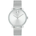 モバド モバド レディース 腕時計 アクセサリー Women's Swiss Bold Shimmer Stainless Steel Mesh Bracelet Watch 34mm Silver-tone