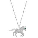 GtB[ RNV fB[X lbNXE`[J[Ey_ggbv ANZT[ EFFY&reg; Diamond (1/3 ct. t.w.) & Emerald Accent Horse 18