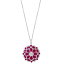 ե 쥯  ͥå쥹硼 ꡼ EFFY® Ruby (6-7/8 ct. t.w.) & Diamond (5/8 ct. t.w.) Flower Cluster 18