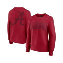 ファナティクス レディース カットソー トップス Women's Crimson Alabama Crimson Tide Supersoft Flow Fleece Pullover Sweatshirt Crimson(4)