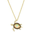 ルヴァン レディース ネックレス・チョーカー・ペンダントトップ アクセサリー Chocolatier Neopolitan Opal (1 ct. t.w.) ...